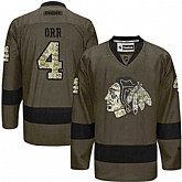 Glued Chicago Blackhawks #4 Bobby Orr Green Salute to Service NHL Jersey,baseball caps,new era cap wholesale,wholesale hats